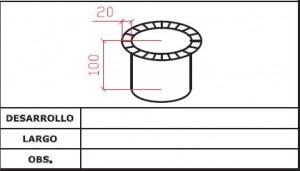 Diseño Boquilla bajante canalón