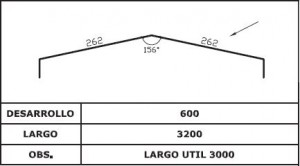 Diseño cumbrera troquelada AIS TAP 3G 5G