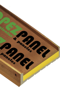 PANEL SANDWICH AUTOPORTANTE MADERA LOPANEL