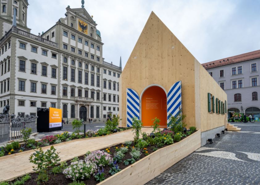 MVRDV presenta un pabellon madera panel sandwich en Alemania
