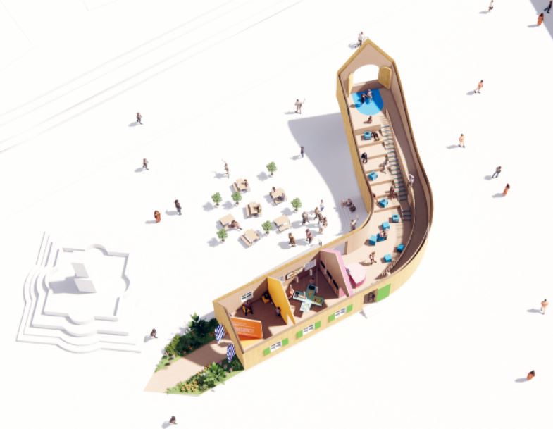 MVRDV presenta un pabellon madera panel sandwich en Alemania