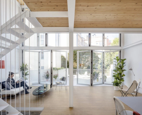 techos altos de madera diseños