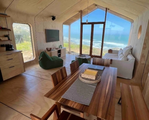 vivienda de madera acabados