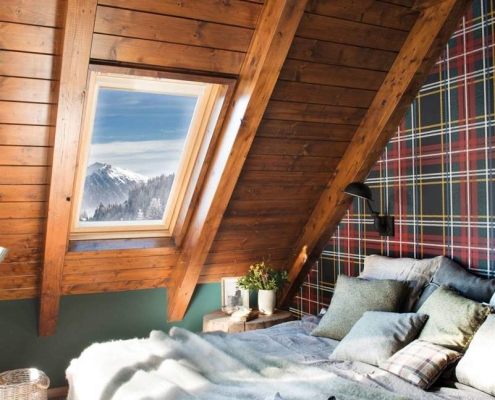 casas con techos de madera ejemplos