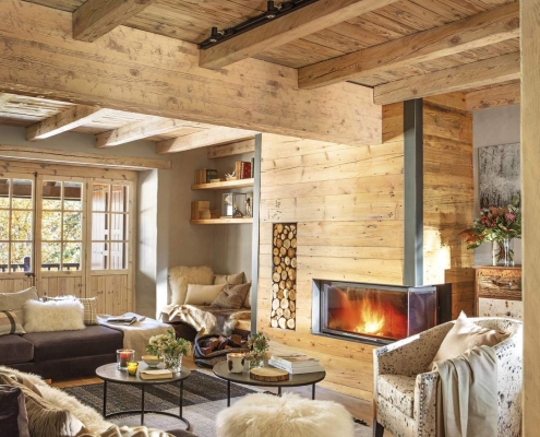 casas con techos de madera precios